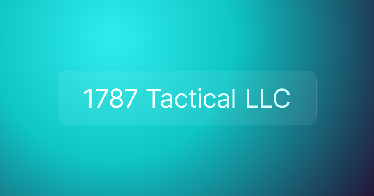 1787 Tactical LLC