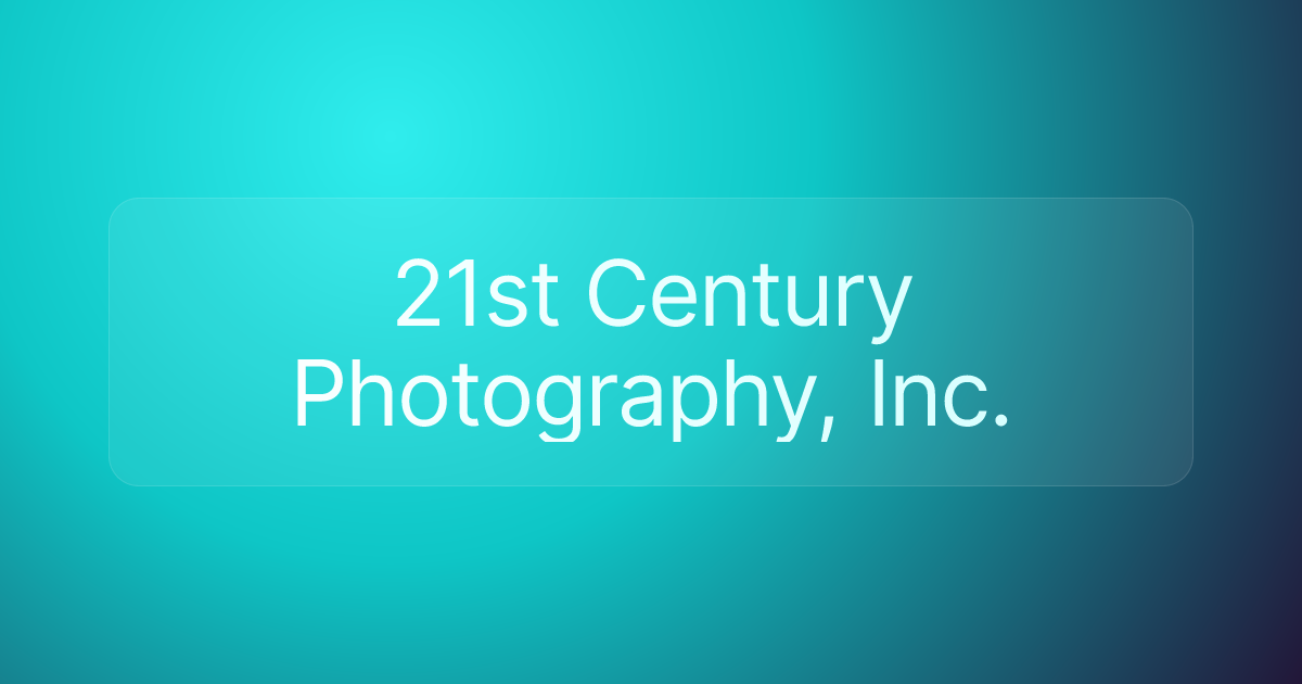 21st Century Photography, Inc.
