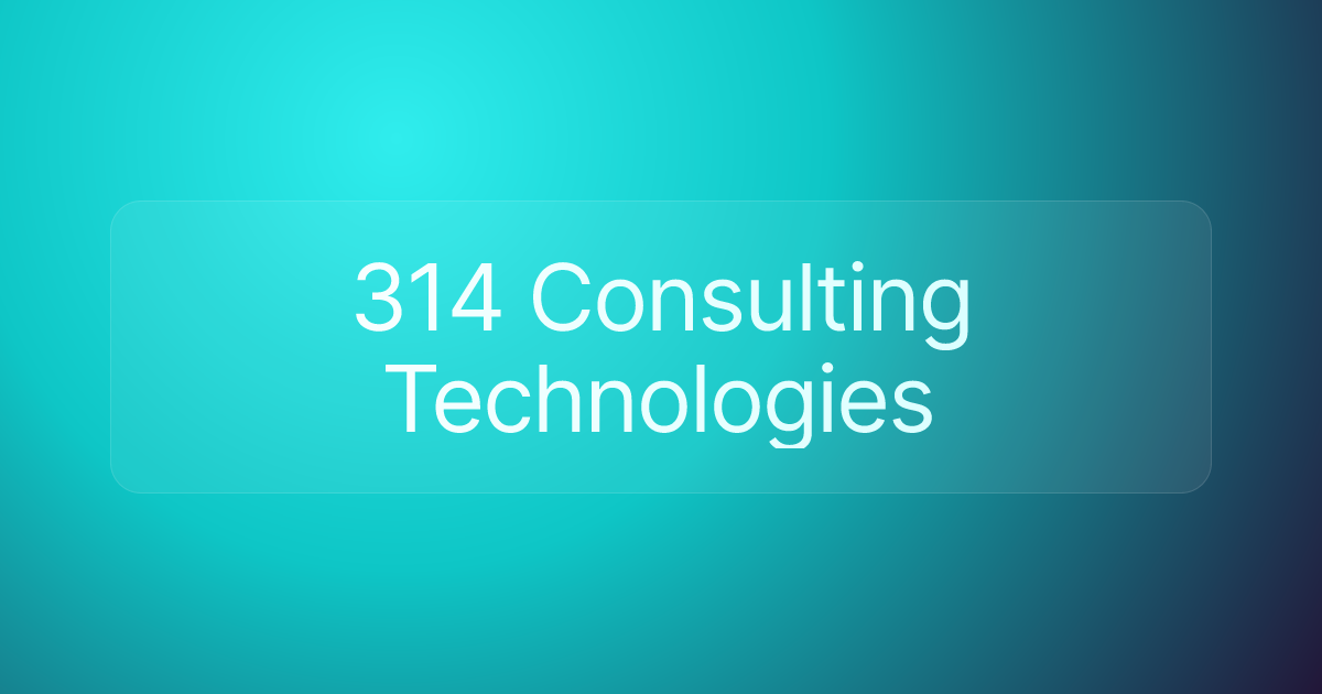 314 Consulting Technologies
