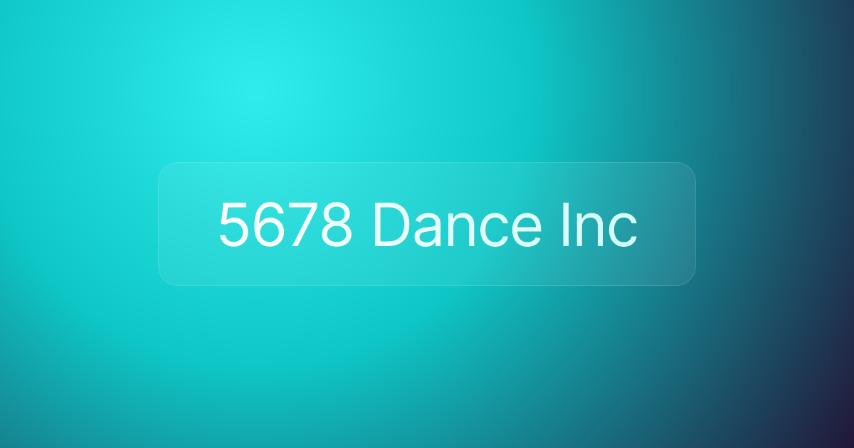 5678 Dance Inc