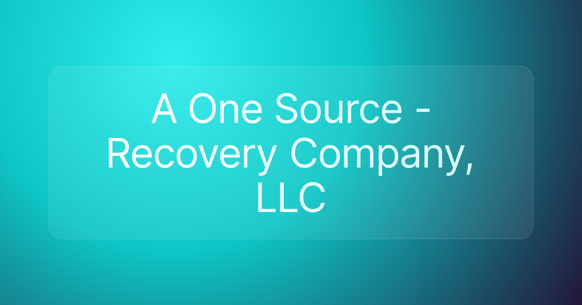 A One Source - Recovery Company, LLC