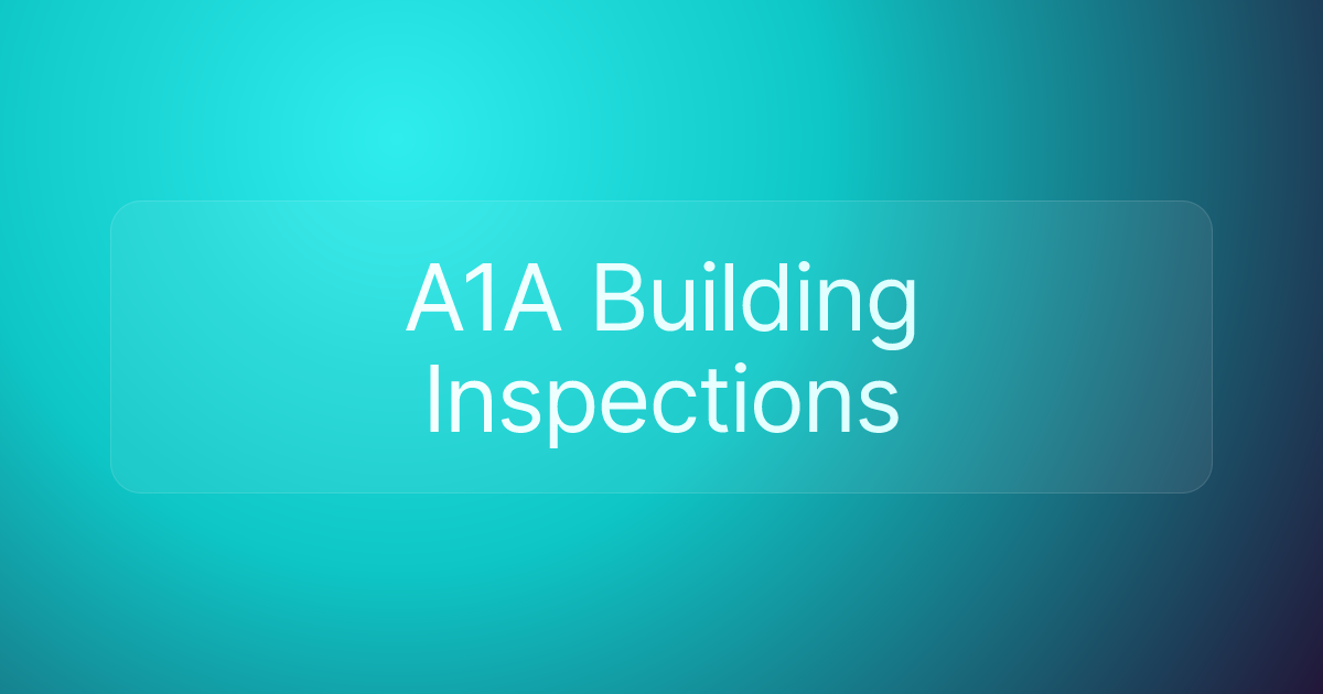A1A Building Inspections