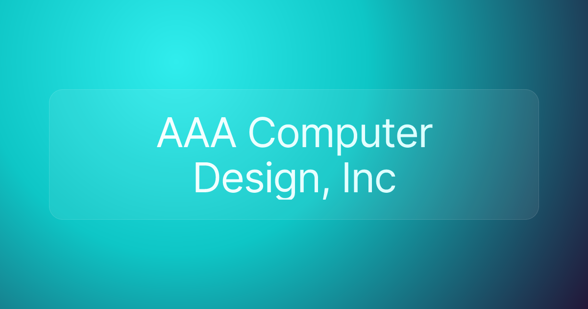 AAA Computer Design, Inc