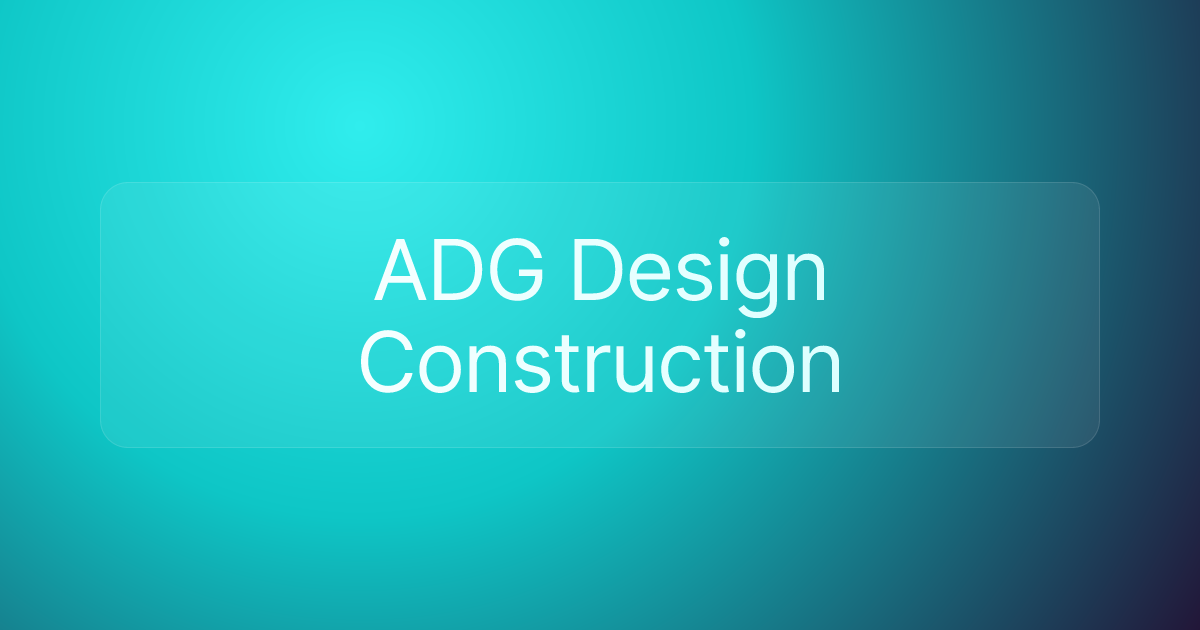 ADG Design Construction