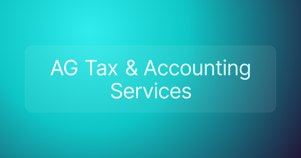AG Tax & Accounting Services