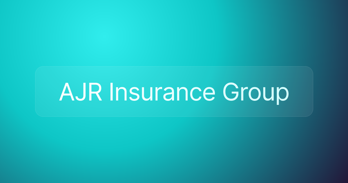 AJR Insurance Group
