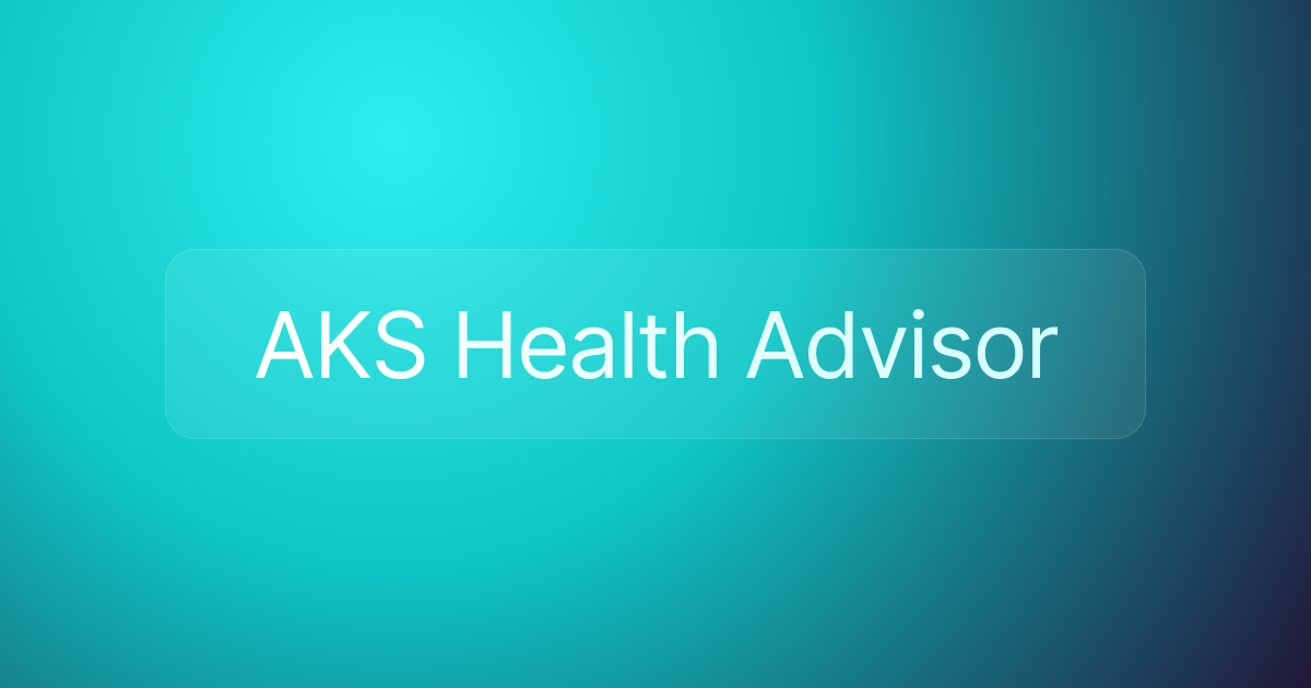 AKS Health Advisor