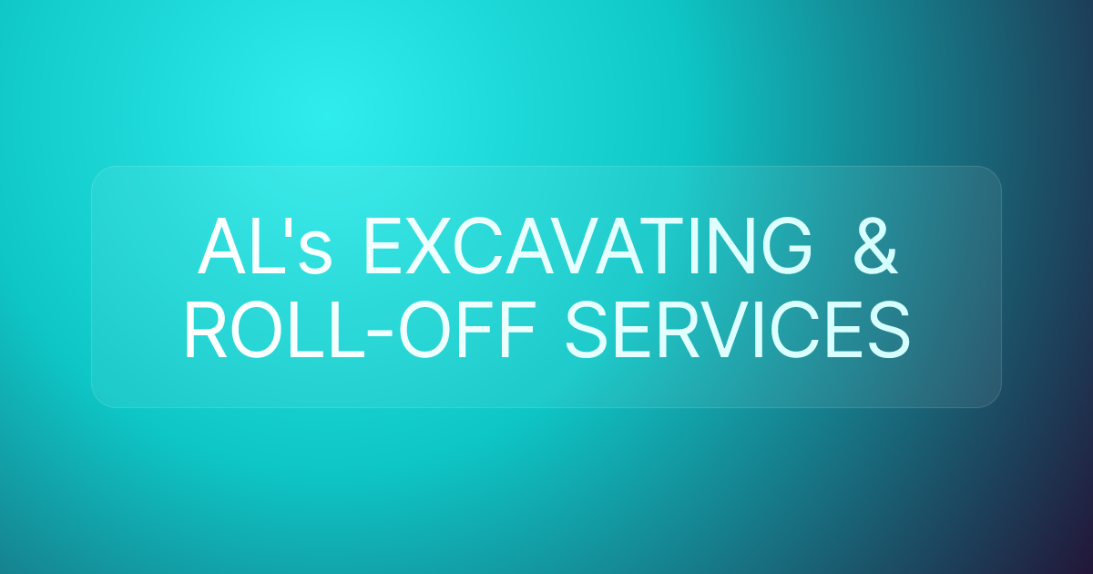 AL's EXCAVATING & ROLL-OFF SERVICES