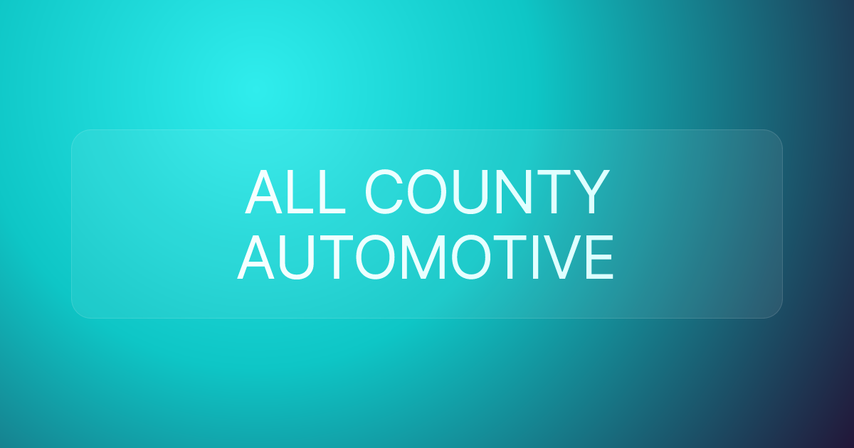 ALL COUNTY AUTOMOTIVE