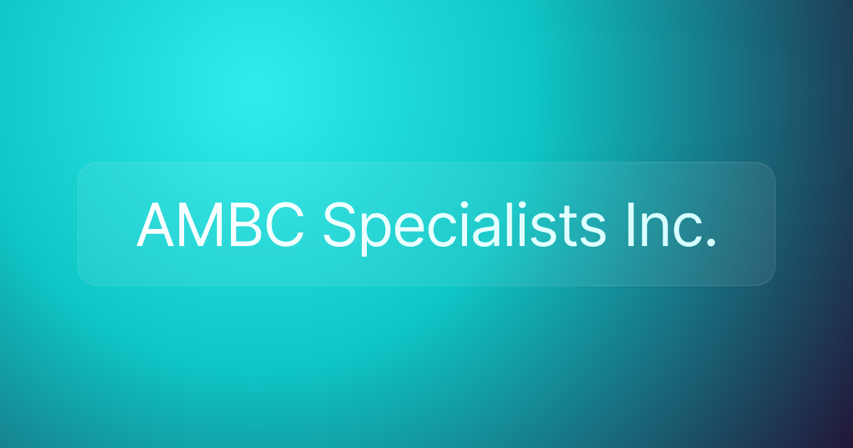 AMBC Specialists Inc.