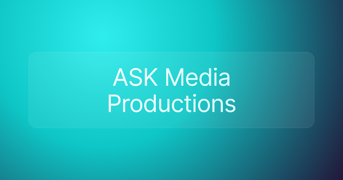 ASK Media Productions