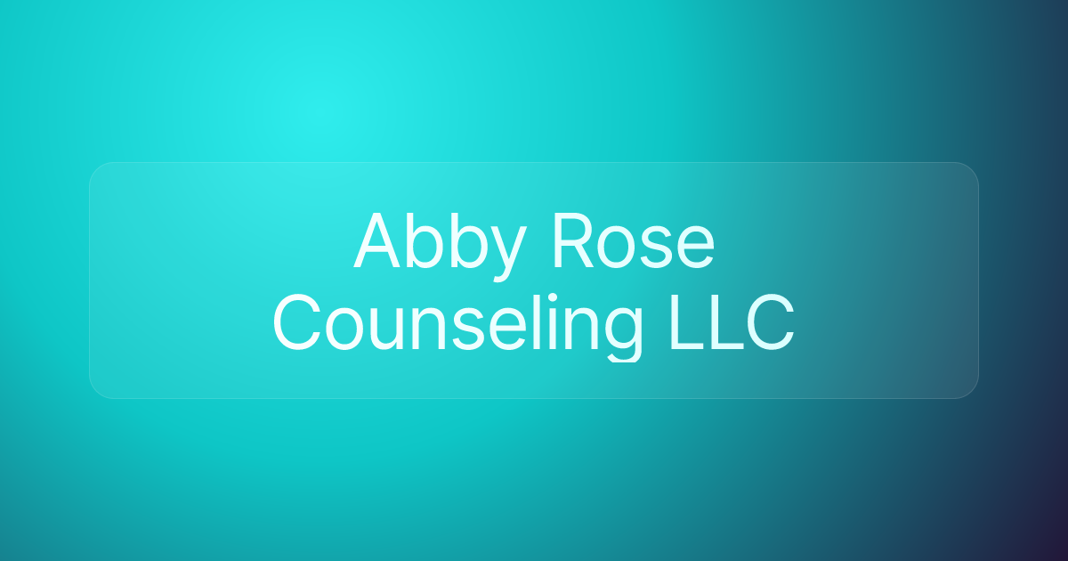 Abby Rose Counseling LLC