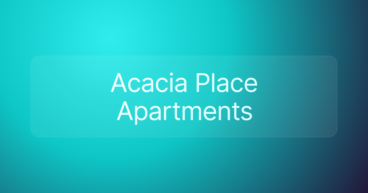 Acacia Place Apartments