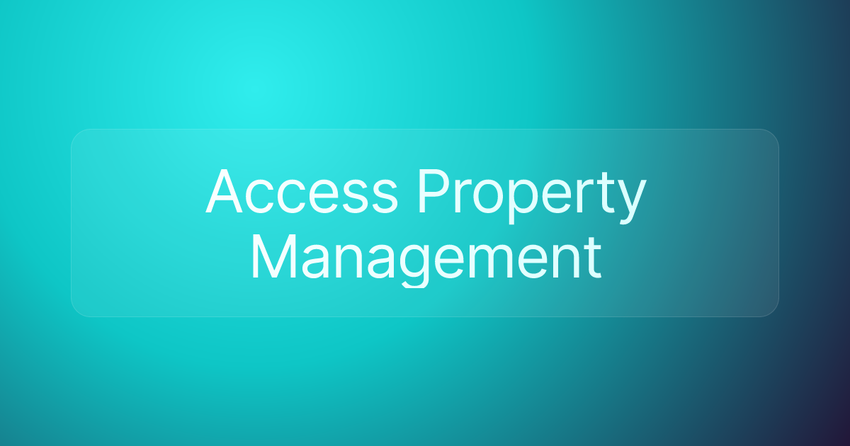 Access Property Management