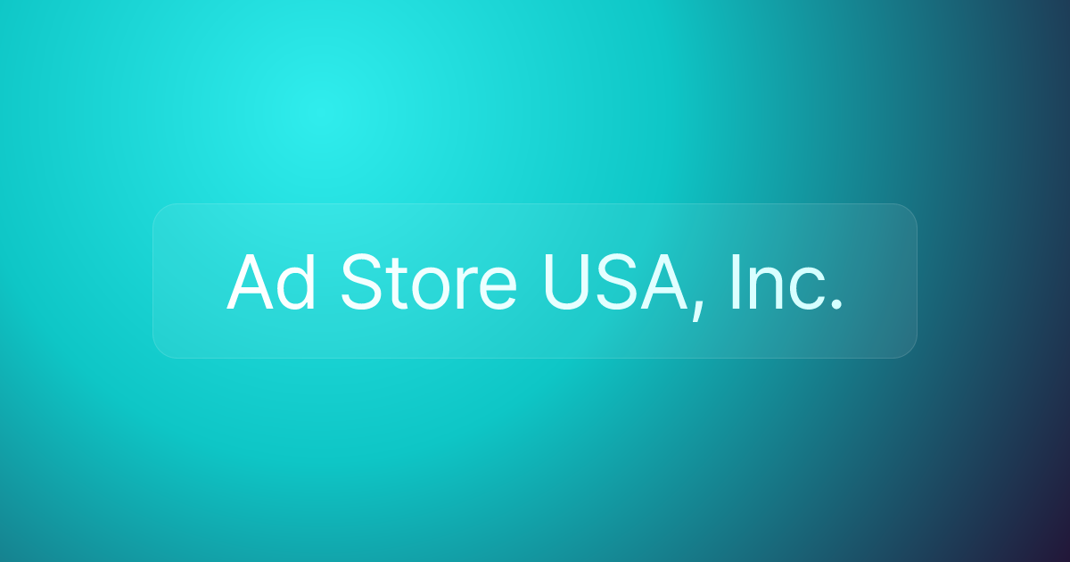 Ad Store USA, Inc.