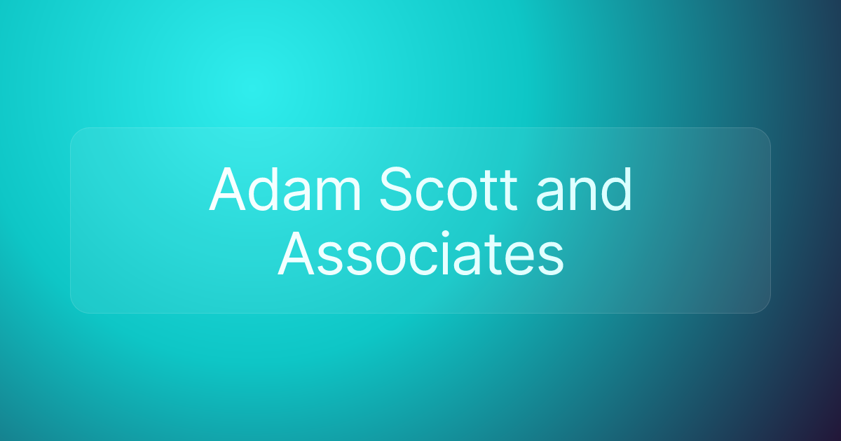 Adam Scott and Associates