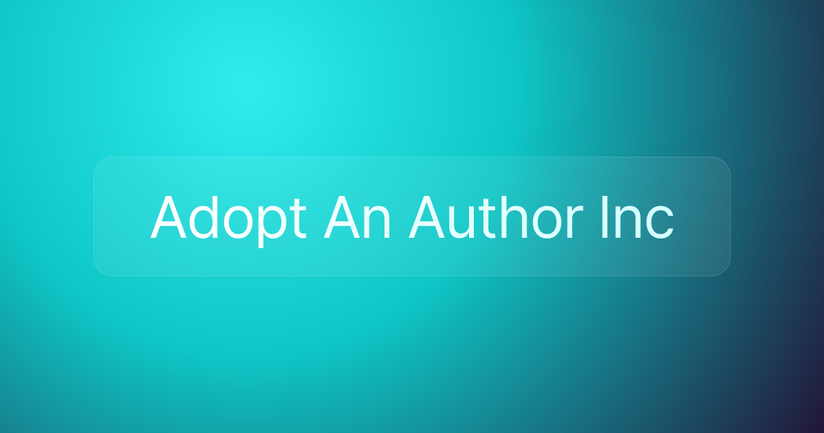 Adopt An Author Inc