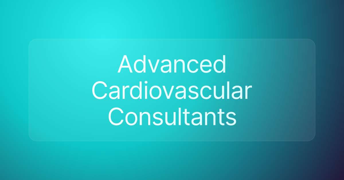Advanced Cardiovascular Consultants