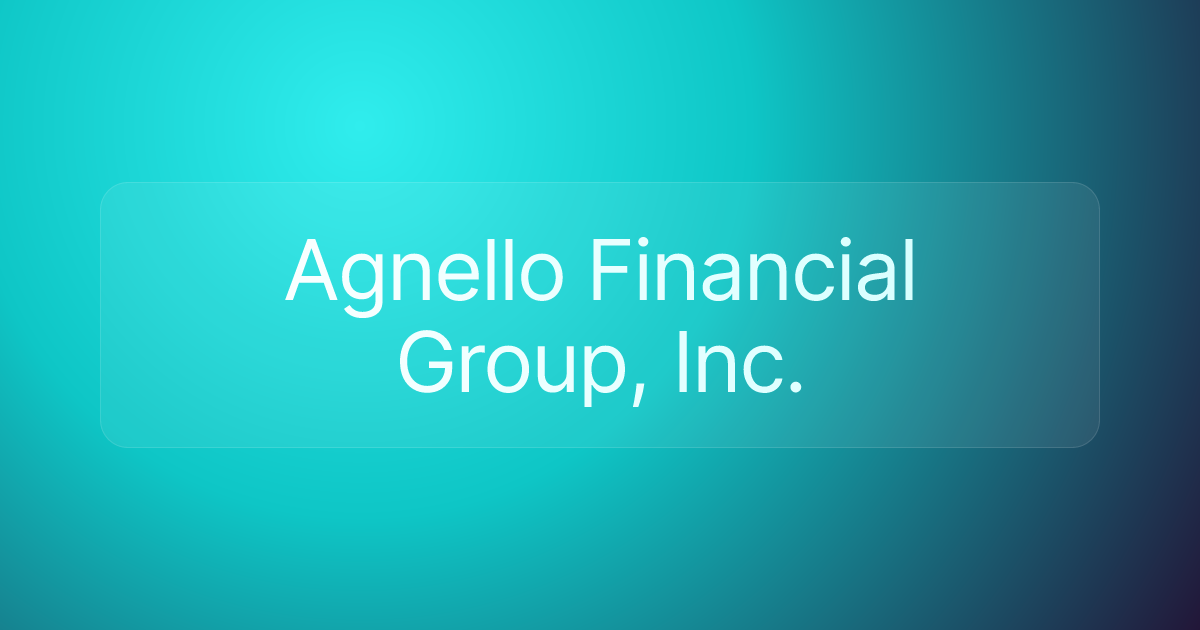 Agnello Financial Group, Inc.