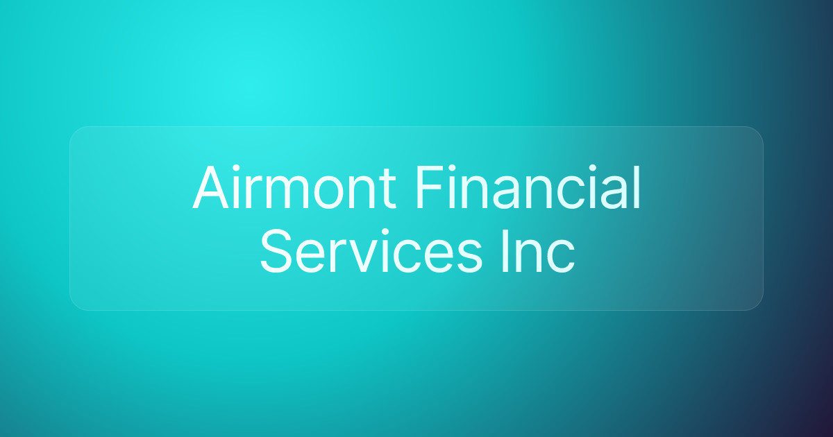 Airmont Financial Services Inc