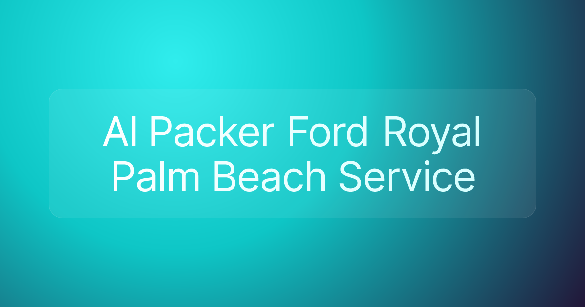 Al Packer Ford Royal Palm Beach Service