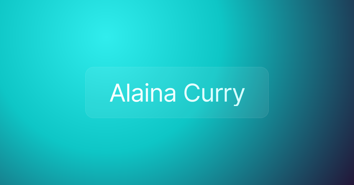 Alaina Curry