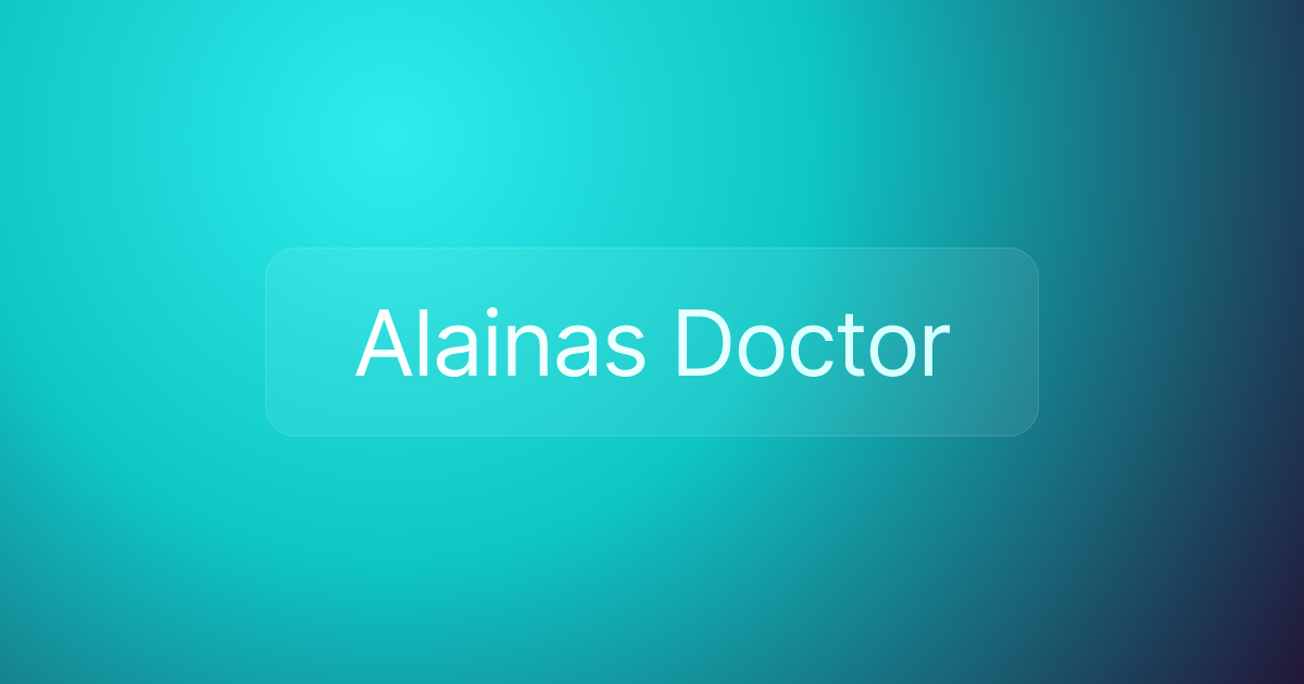 Alainas Doctor