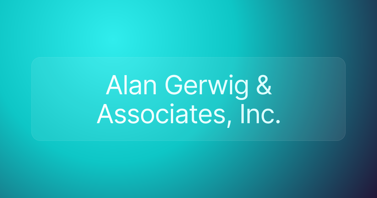 Alan Gerwig & Associates, Inc.