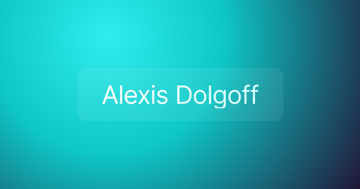 Alexis Dolgoff
