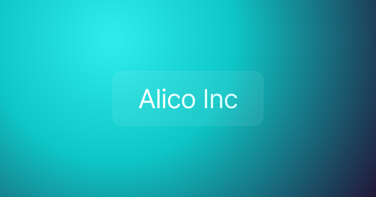 Alico Inc