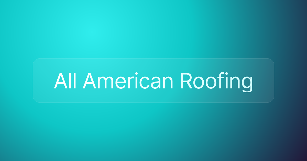 All American Roofing