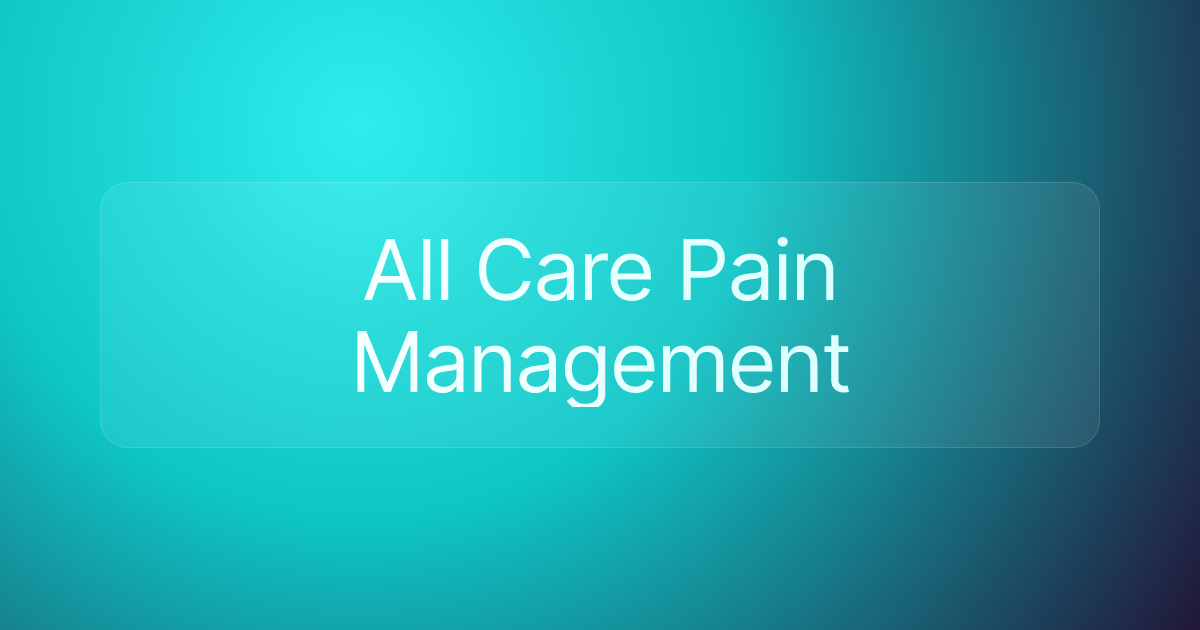 All Care Pain Management