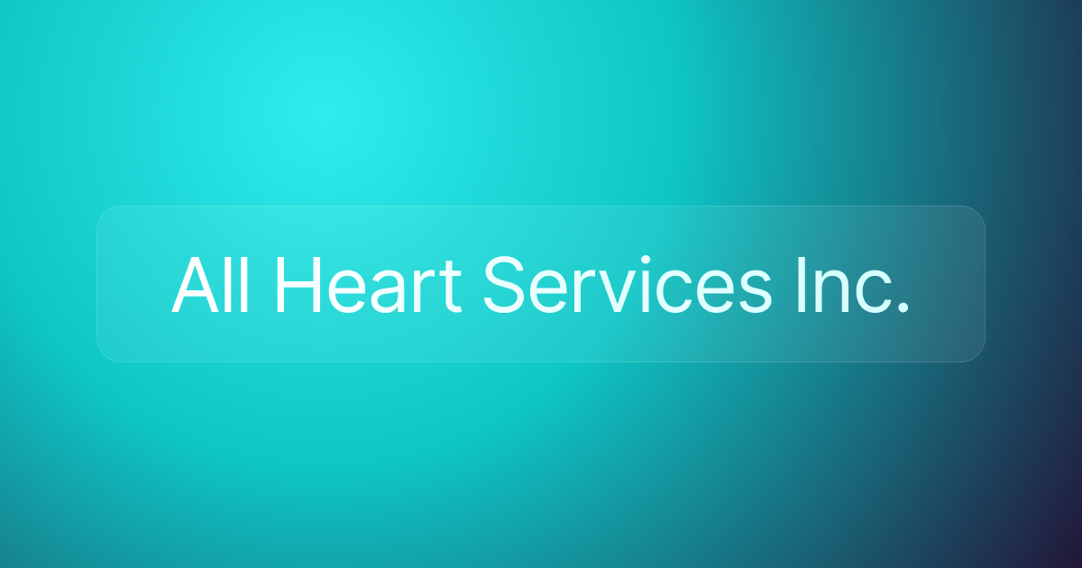 All Heart Services Inc.