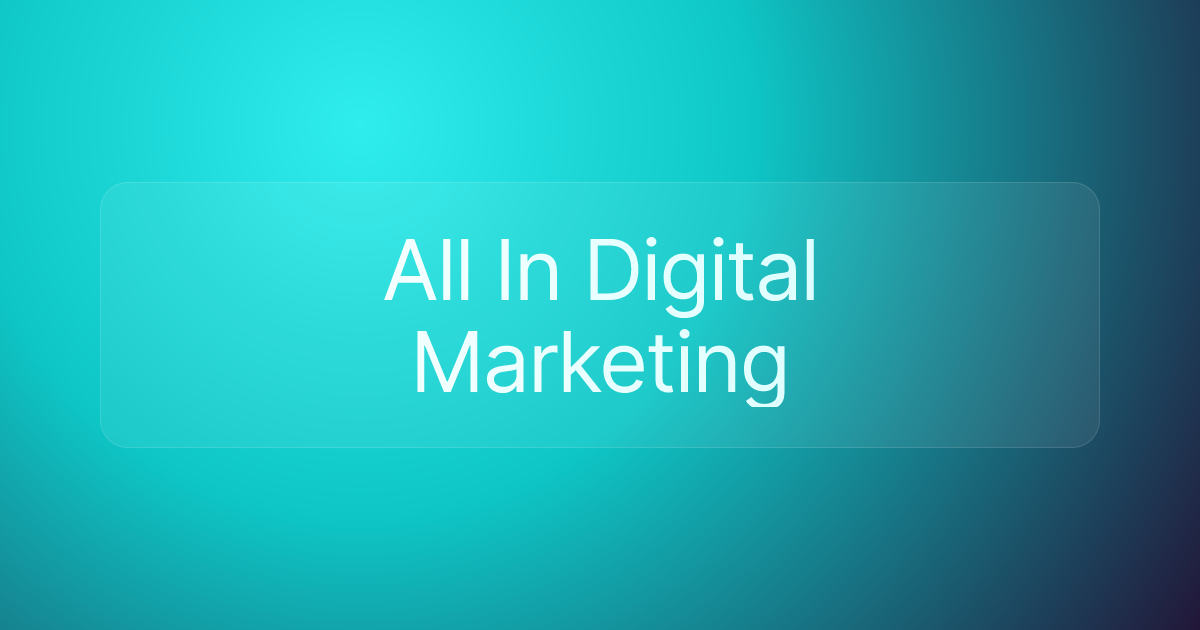 All In Digital Marketing