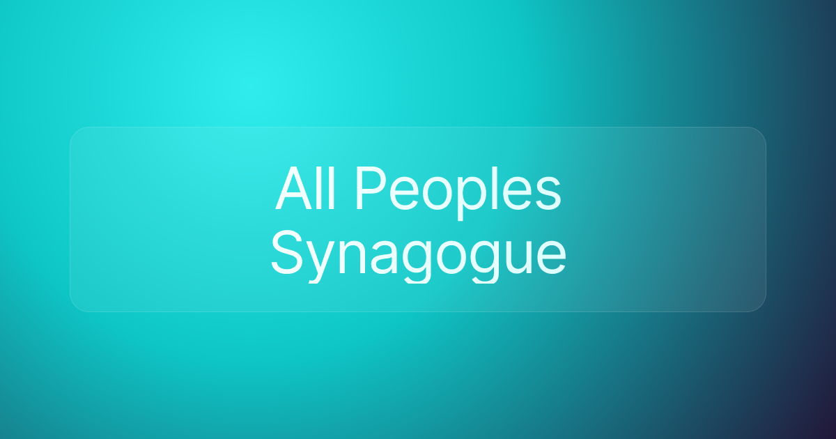 All Peoples Synagogue