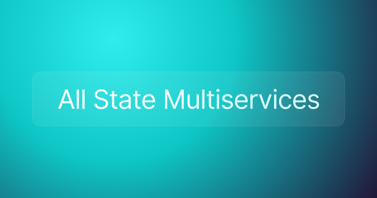 All State Multiservices
