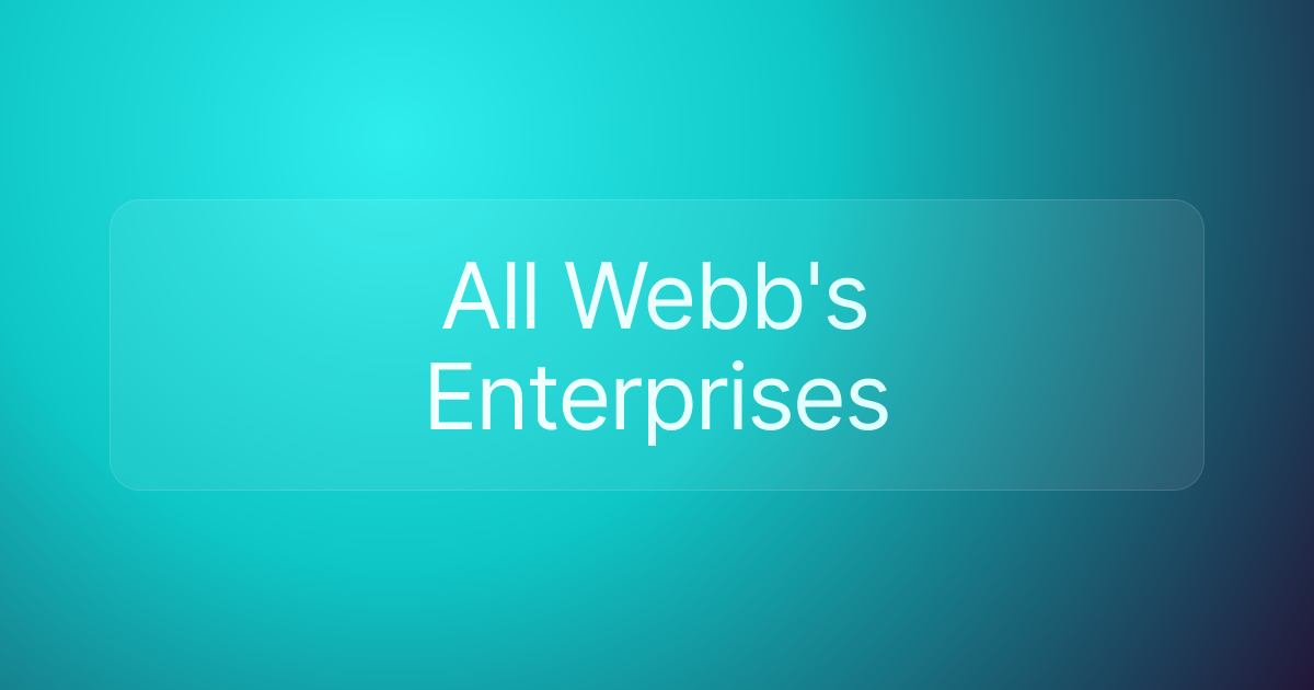 All Webb's Enterprises