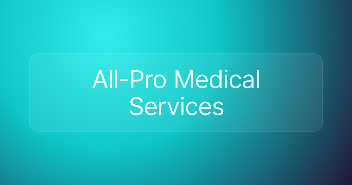 All-Pro Medical Services
