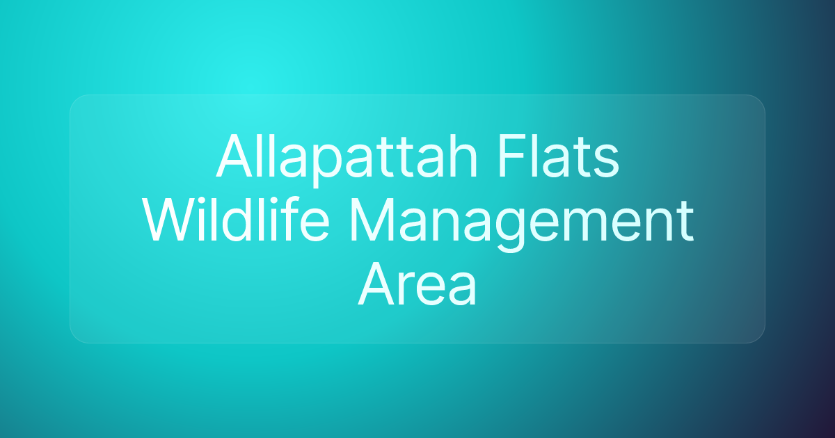 Allapattah Flats Wildlife Management Area