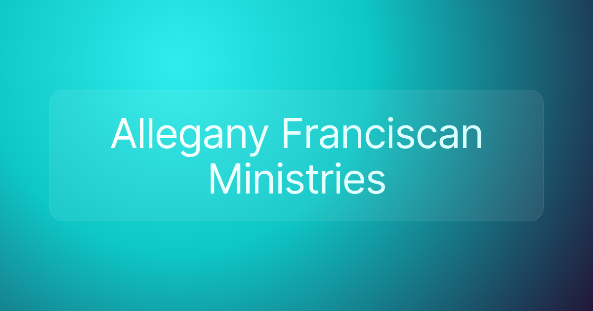 Allegany Franciscan Ministries