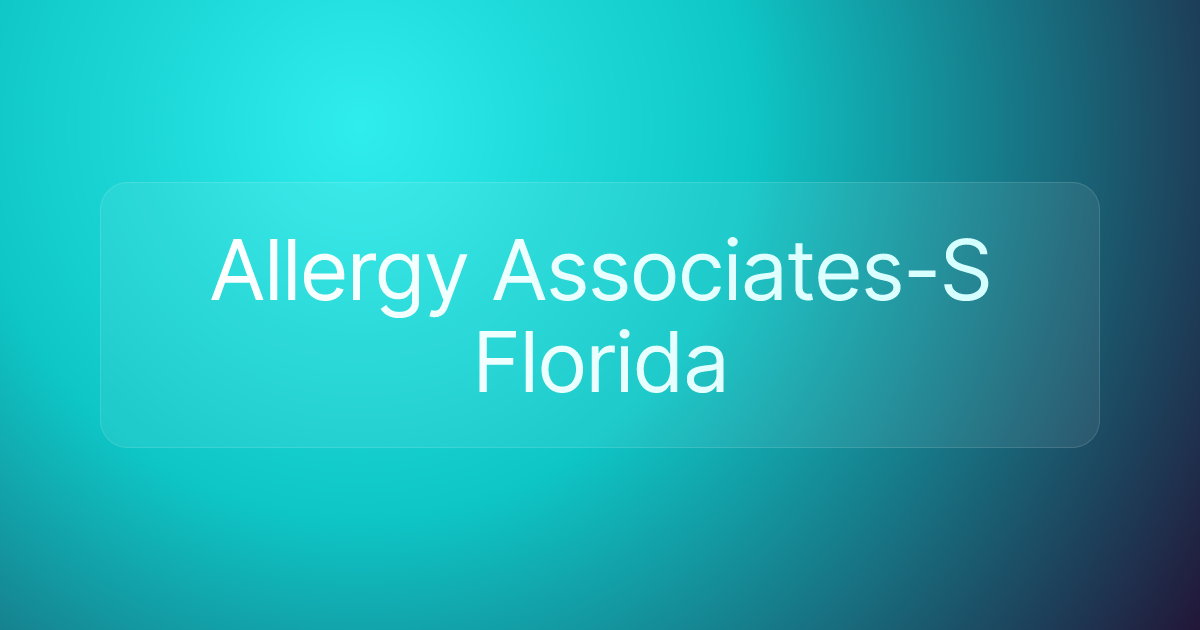 Allergy Associates-S Florida