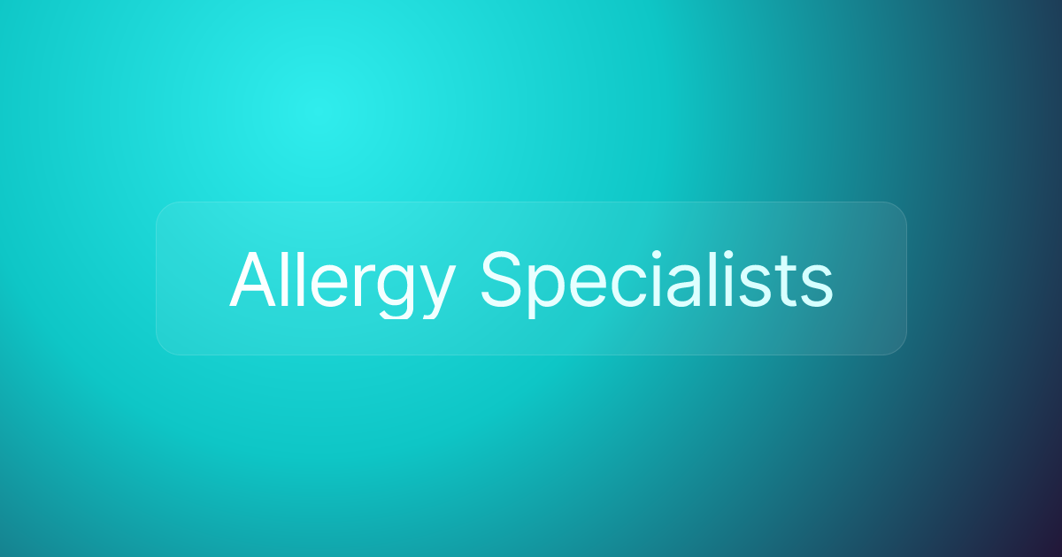 Allergy Specialists
