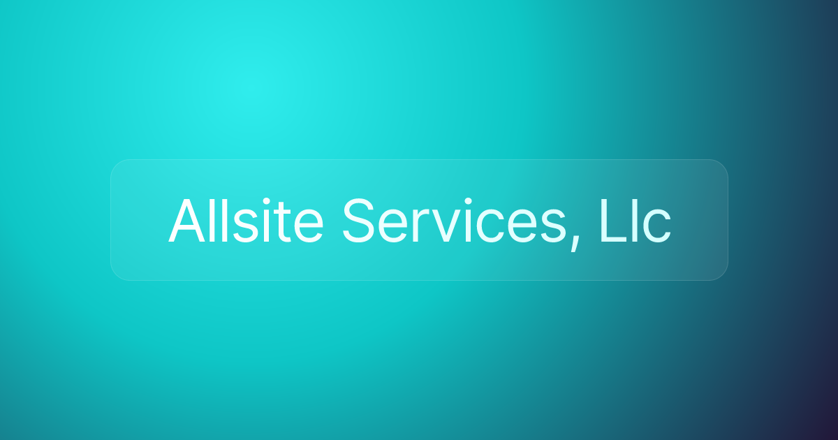 Allsite Services, Llc