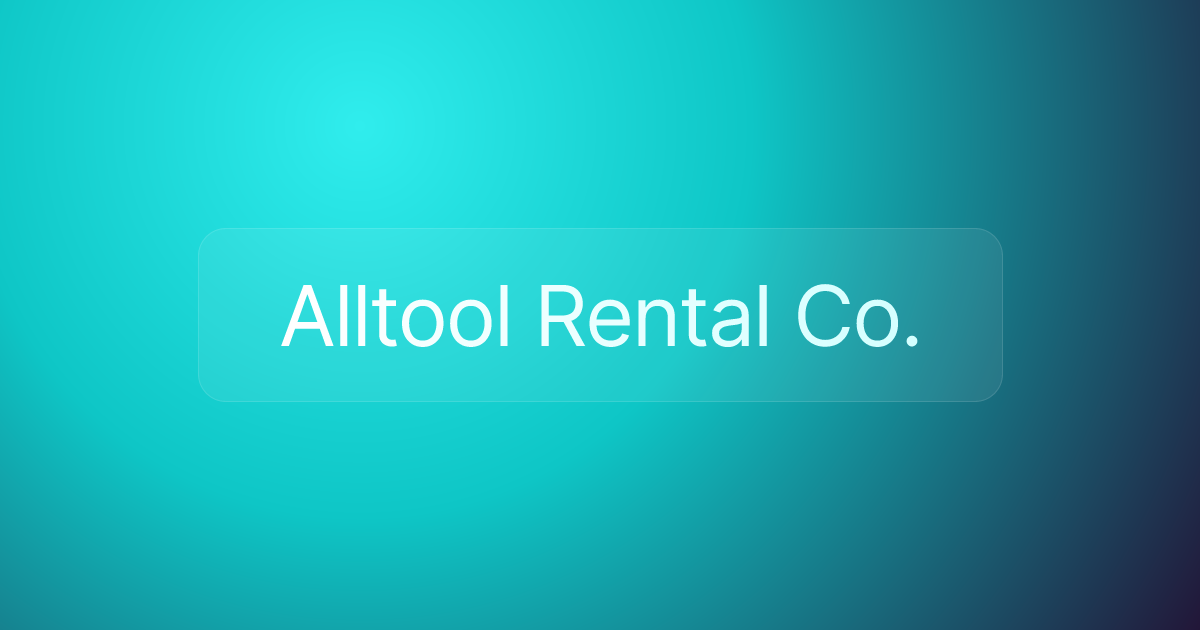 Alltool Rental Co.
