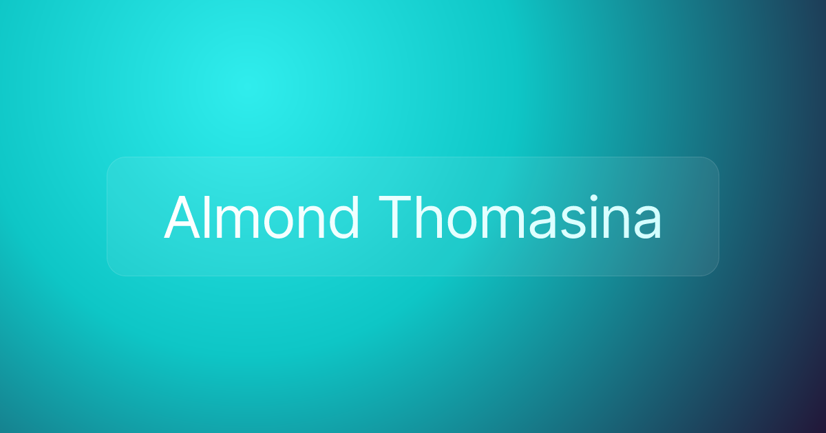 Almond Thomasina