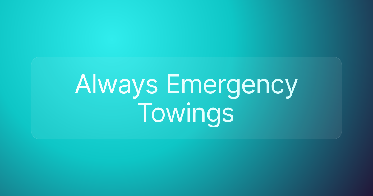 Always Emergency Towings