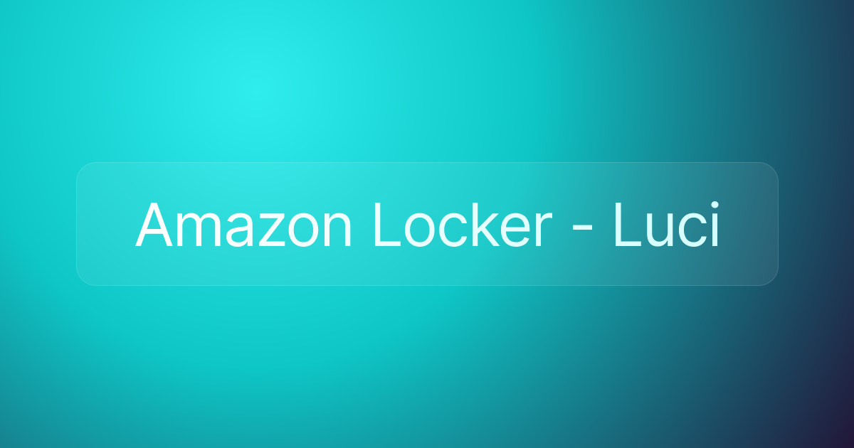 Amazon Locker - Luci