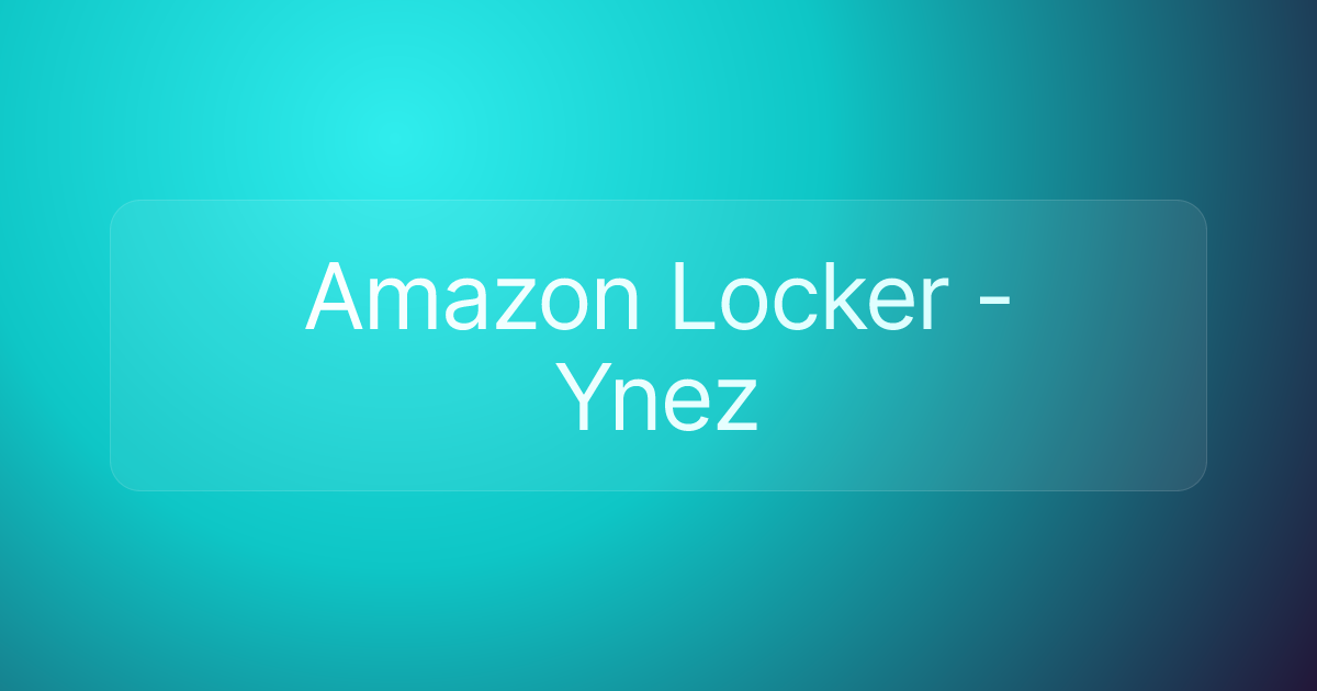 Amazon Locker - Ynez