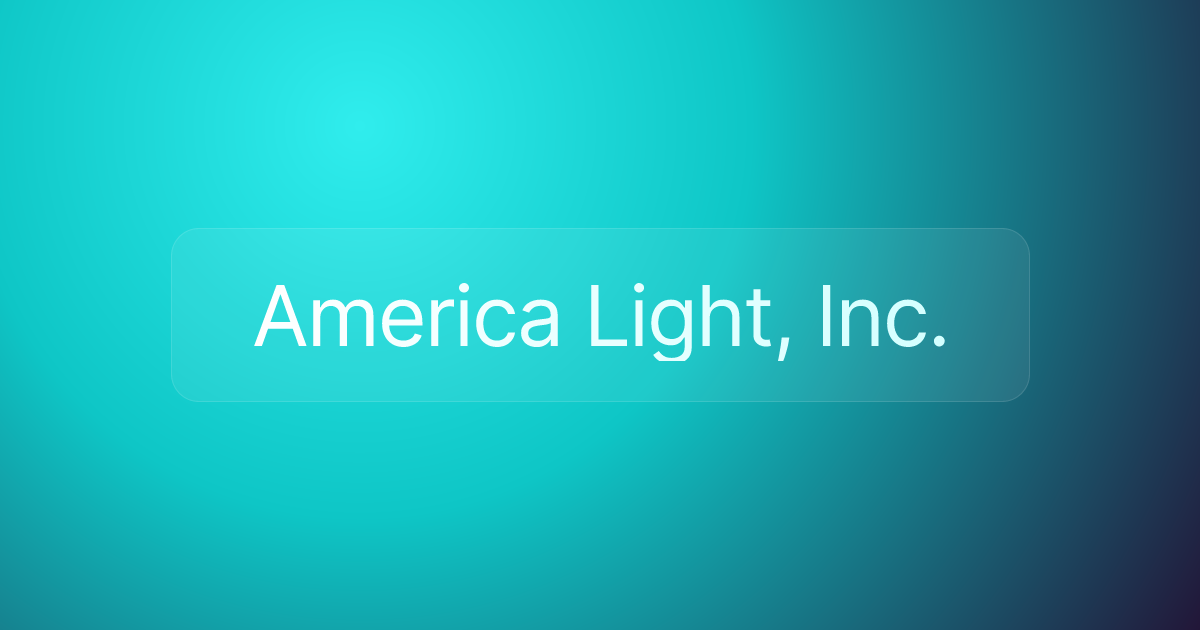 America Light, Inc.