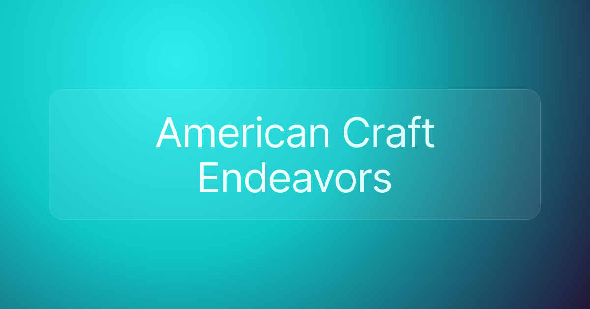 American Craft Endeavors